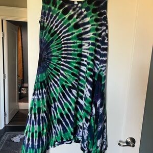 Tie-Dye Green and purple Women's dress